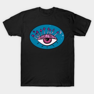 Eye with mushroom eyelashes T-Shirt